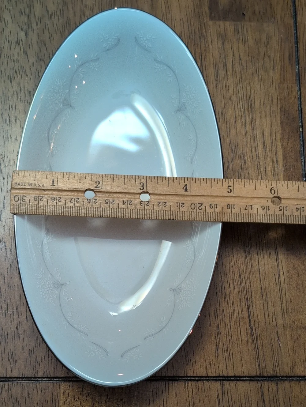 Noritake China Whitebrook 6441 Celery Dish/Vegetable Dish